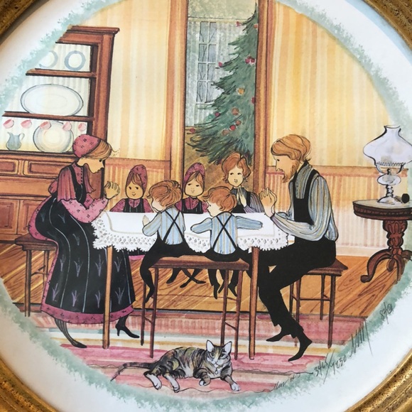 P Buckley Moss Artist Signed Numbered Framed Print “The Blessing” - Picture 3 of 8